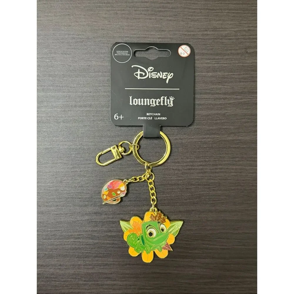 Loungefly Disney Tangled Pascal Paint Autumn Multi-Charm Keychain